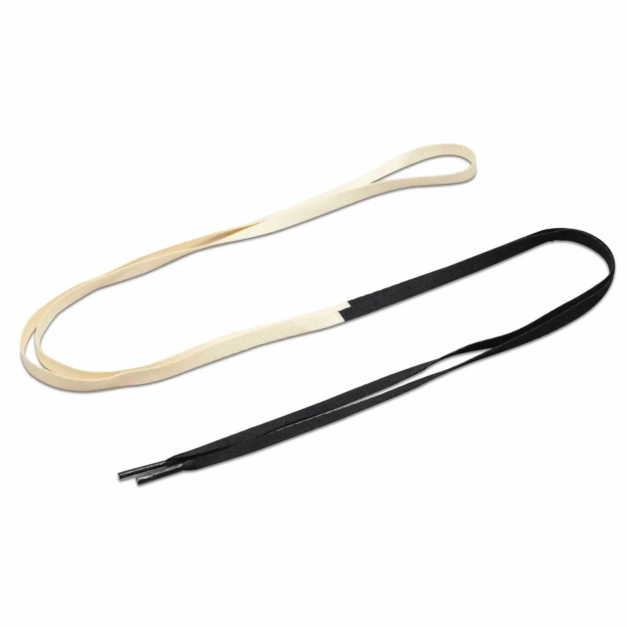 Black/Cream Union Jordan 1 Replacement Shoelaces - Image 3