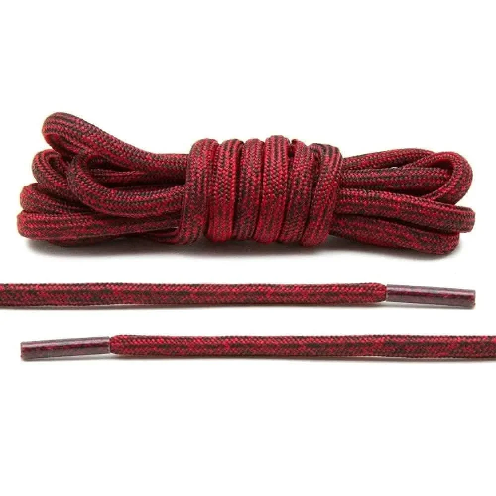 Black/Red Multi-Color Rope Laces