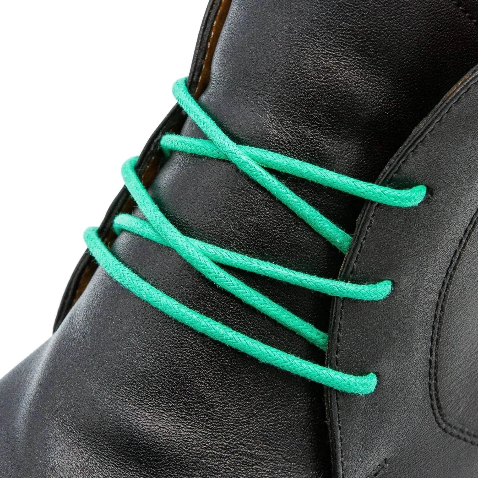 Green Waxed Dress Shoelaces - Image 2