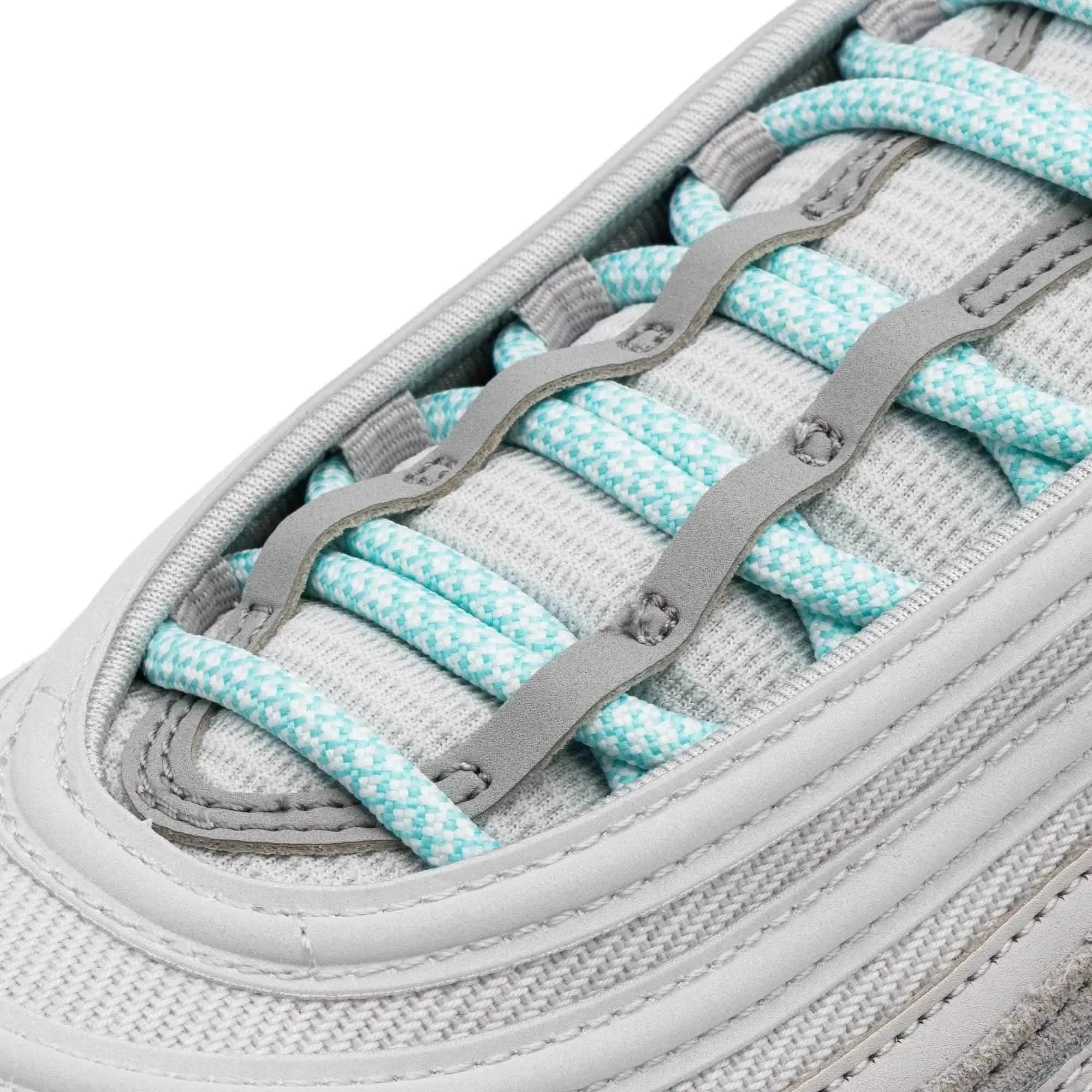 Mint Green/White Rope Laces - Image 2