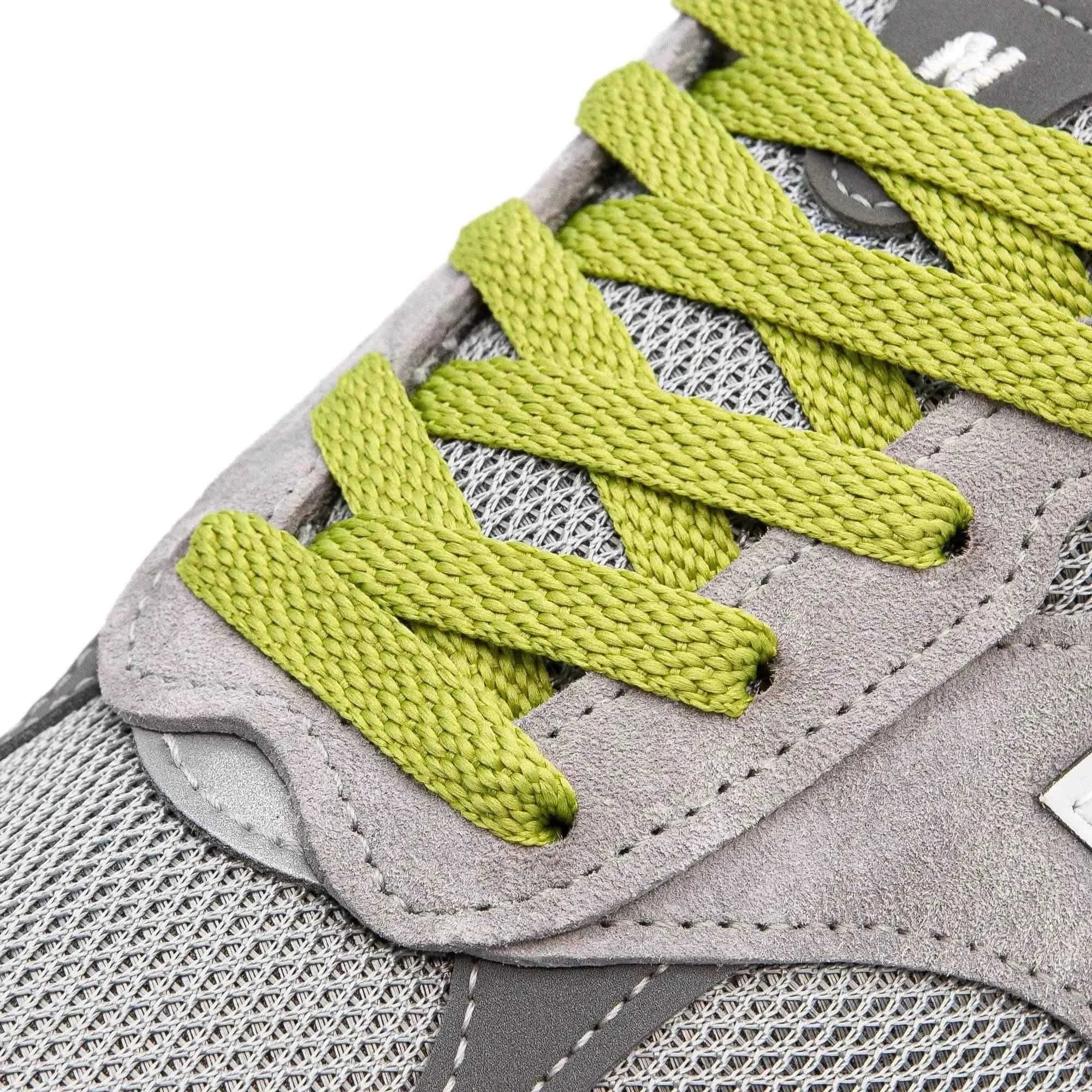 Olive Flat Shoe Laces - Image 2