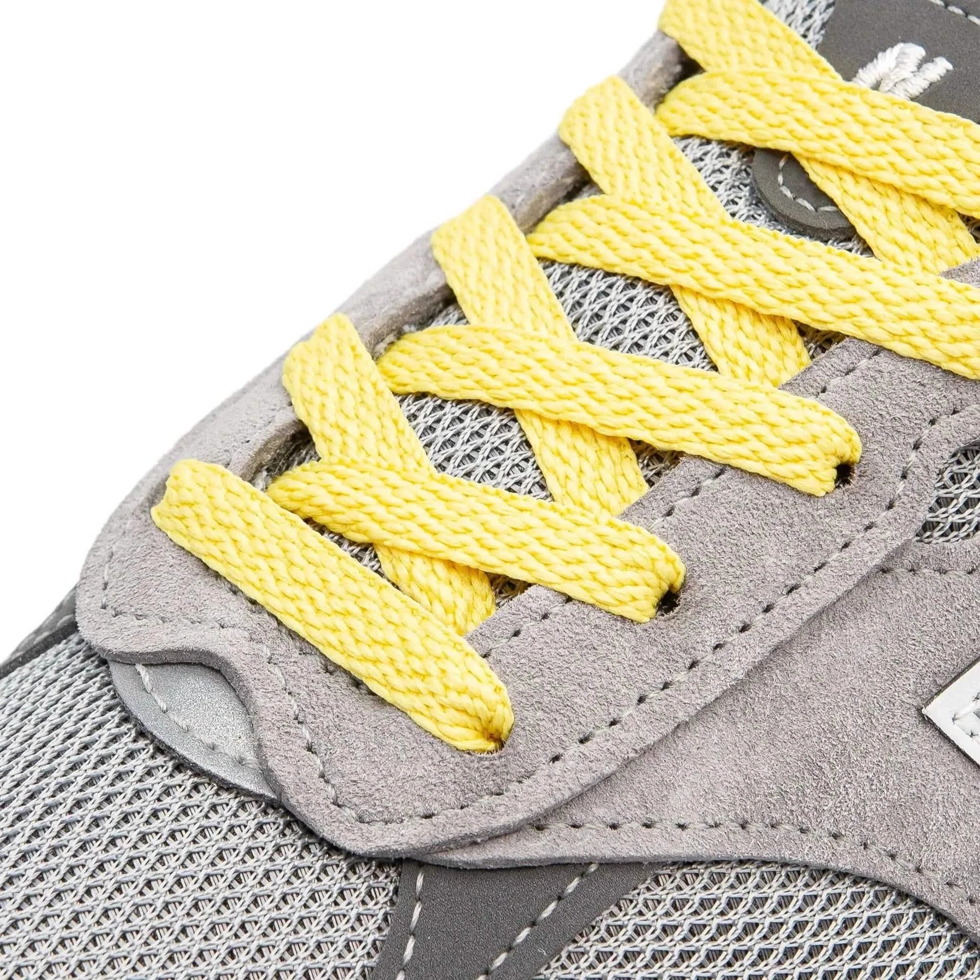 Pale Yellow Flat Shoe Laces - Image 2