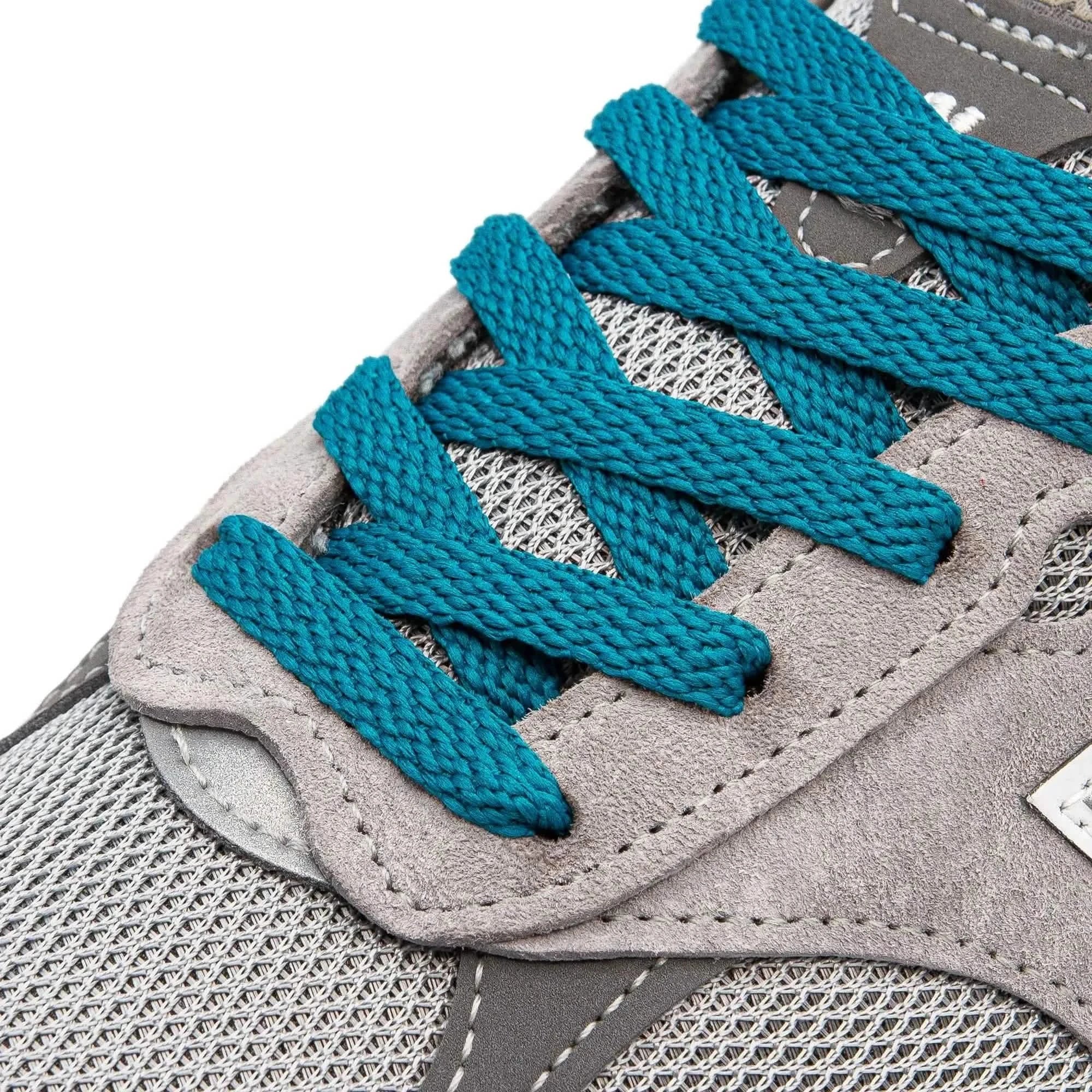 Teal Flat Shoe Laces - Image 2